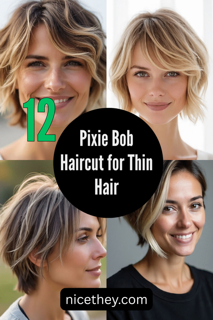 Pixie Bob Haircut for Thin Hair