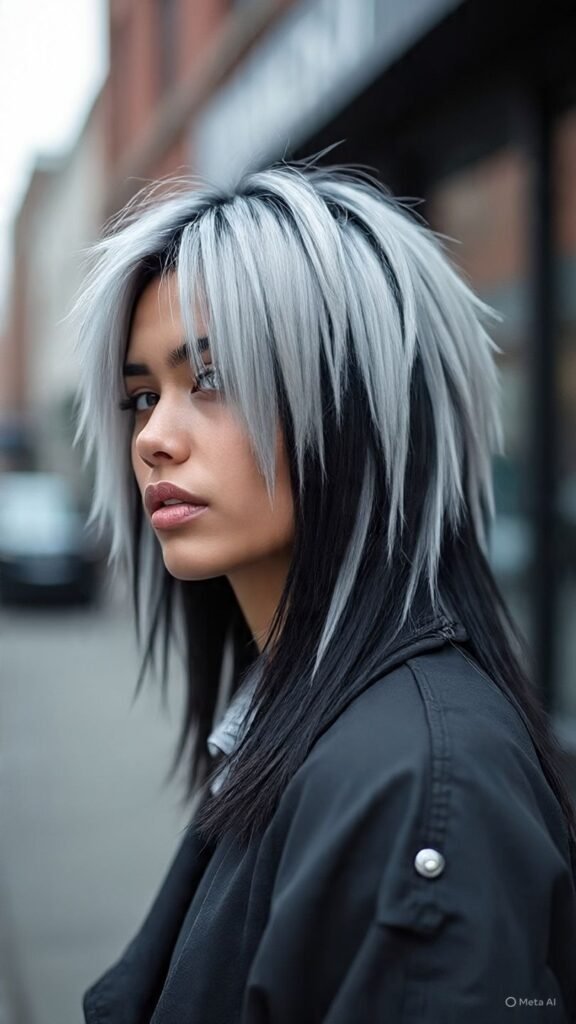 Platinum Gray Chunky Highlights