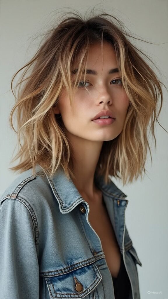 Shaggy Long Bob