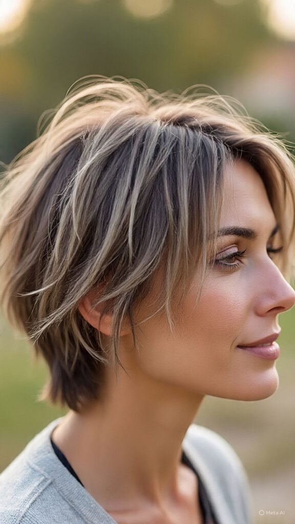 Shaggy Pixie Bob for Thin Hair