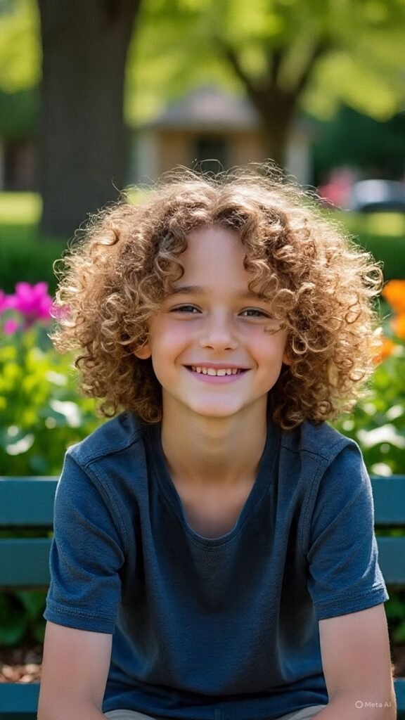 Shoulder-Length Curly Hair