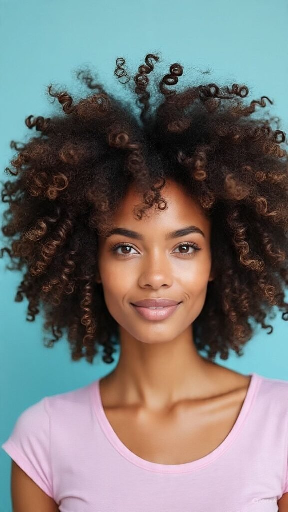 Shoulder-Length Cut with Curls