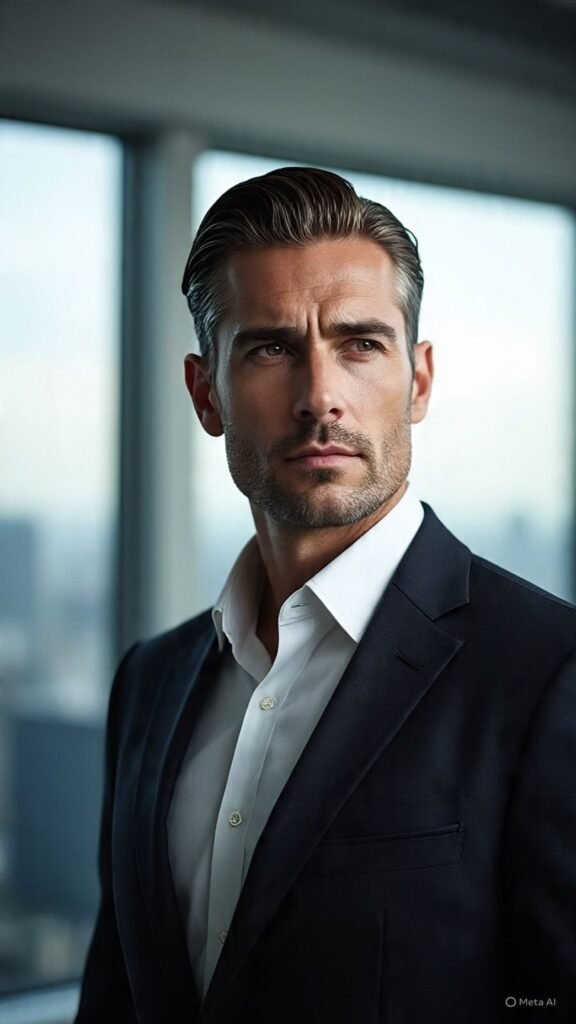 Side Part Slick Back