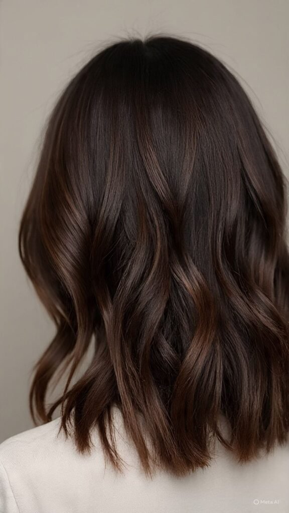 Smoky Brown with Lowlights