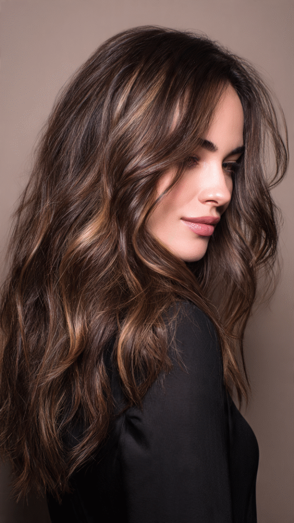 Ash Brown with Caramel Highlights