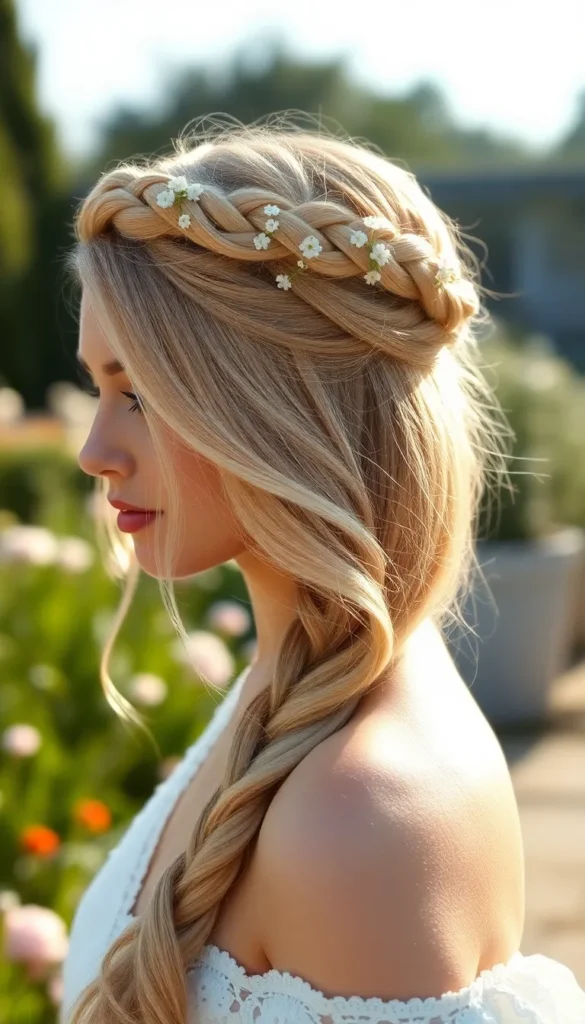Braided Crown Updo