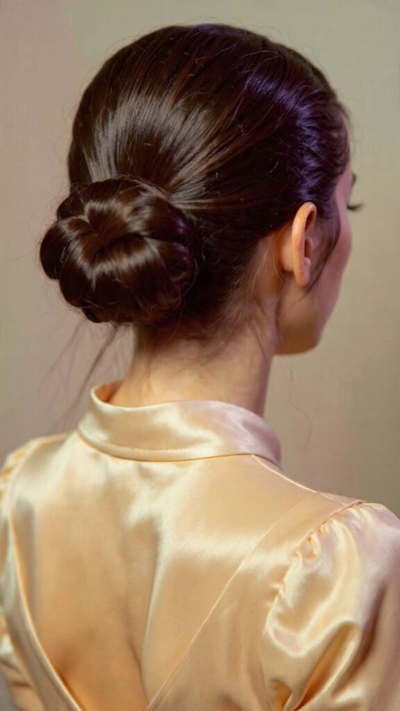 Braided Low Pony Updo