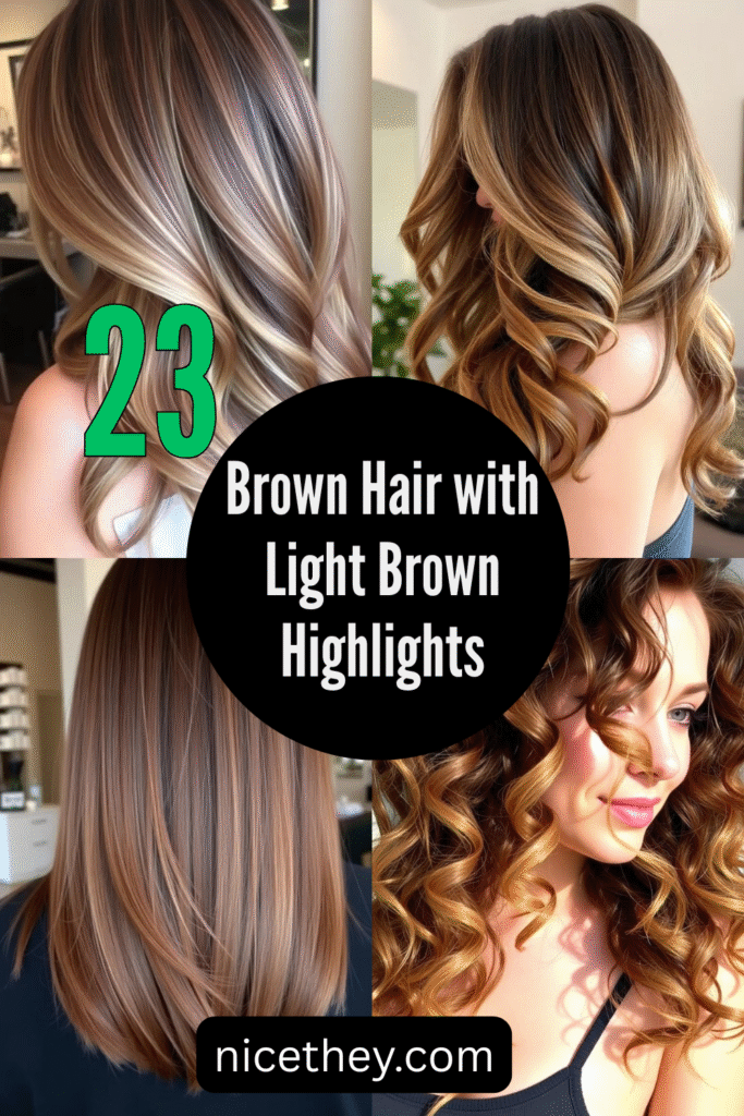 Brown Hair with Light Brown Highlights