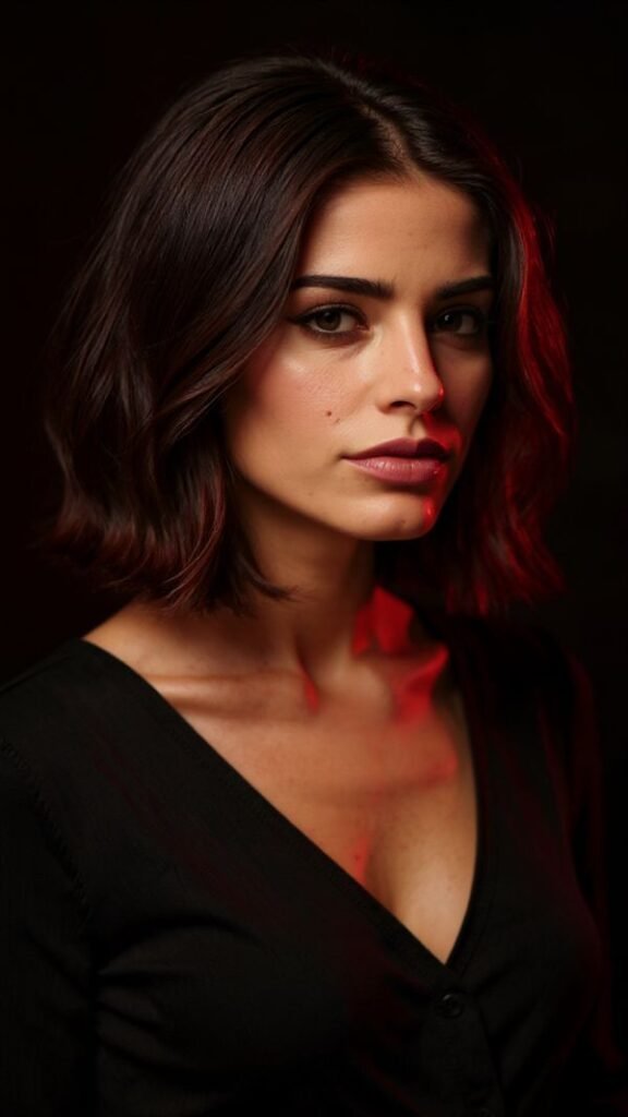 Burgundy Lowlights for a Bold Twist