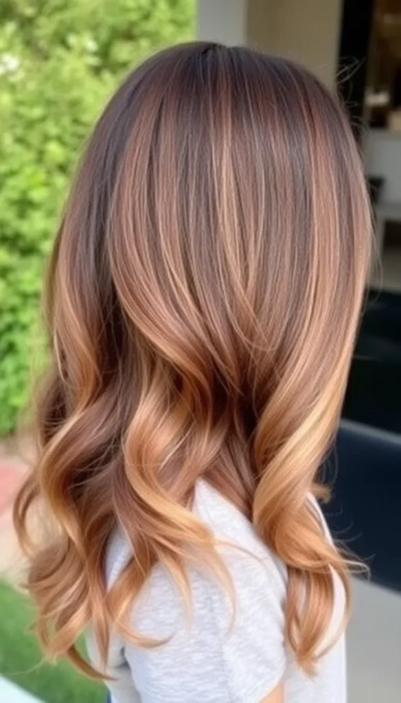 Dark Roots with Ombre Highlights