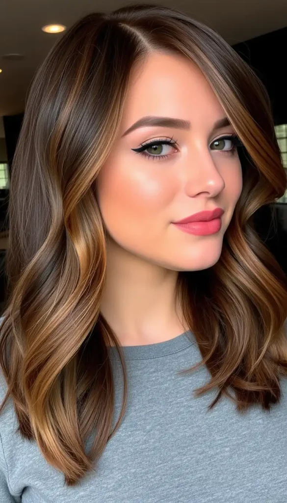 Dimensional Brunette with Multiple Lowlights