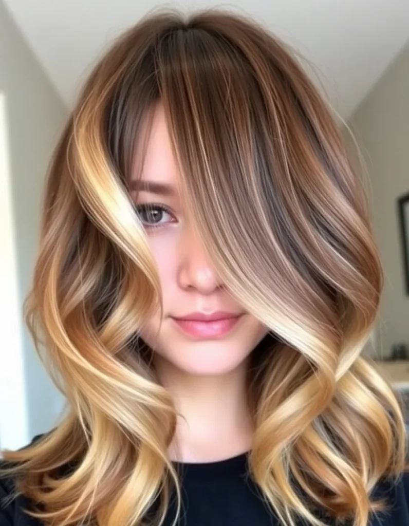 Face-Framing Blonde Streaks