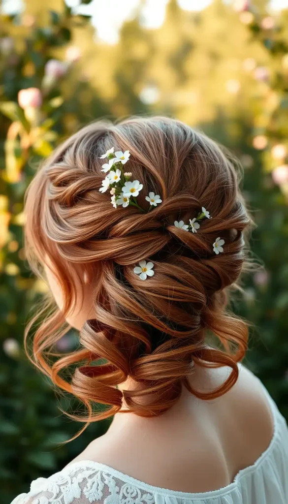 Floral Braided Updo