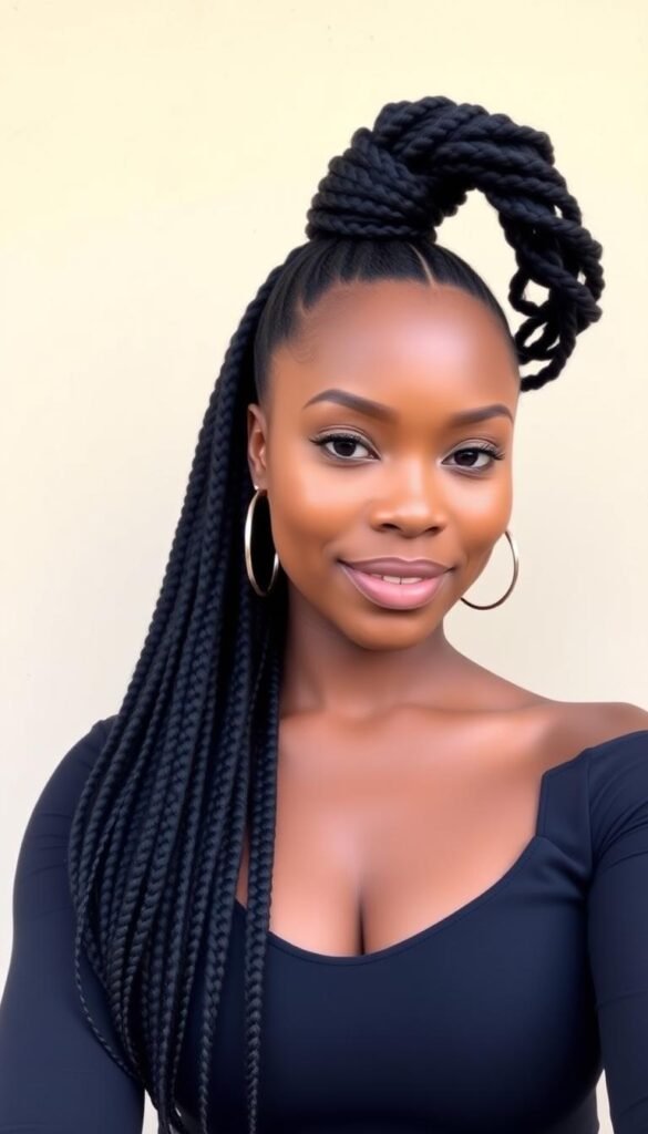 Jumbo Braided Ponytail