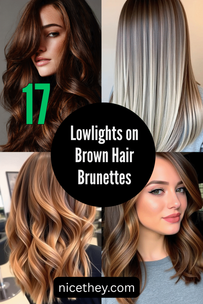 Lowlights on Brown Hair Brunettes