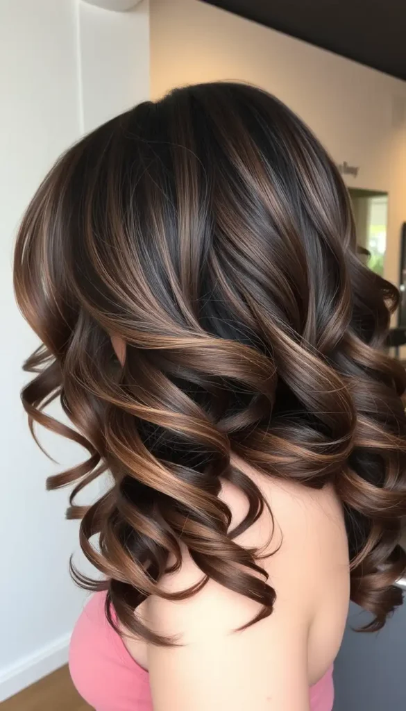 Mocha Lowlights for Rich Brunettes