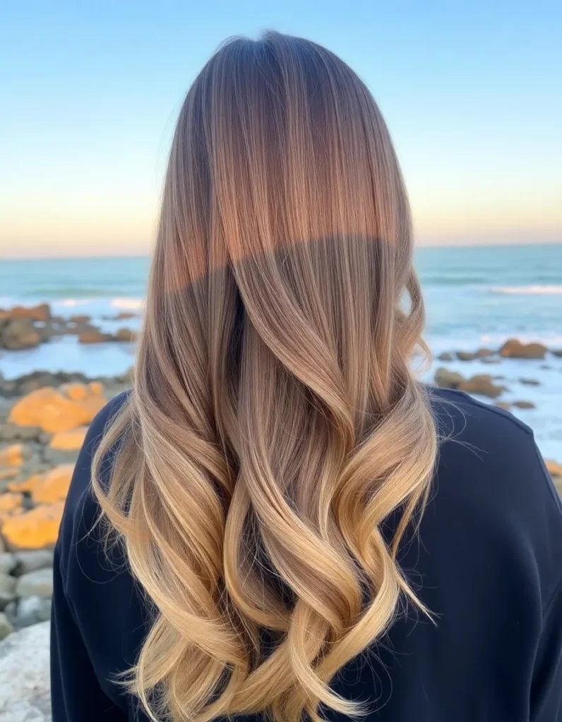 Ombre Highlights from Chocolate to Blonde