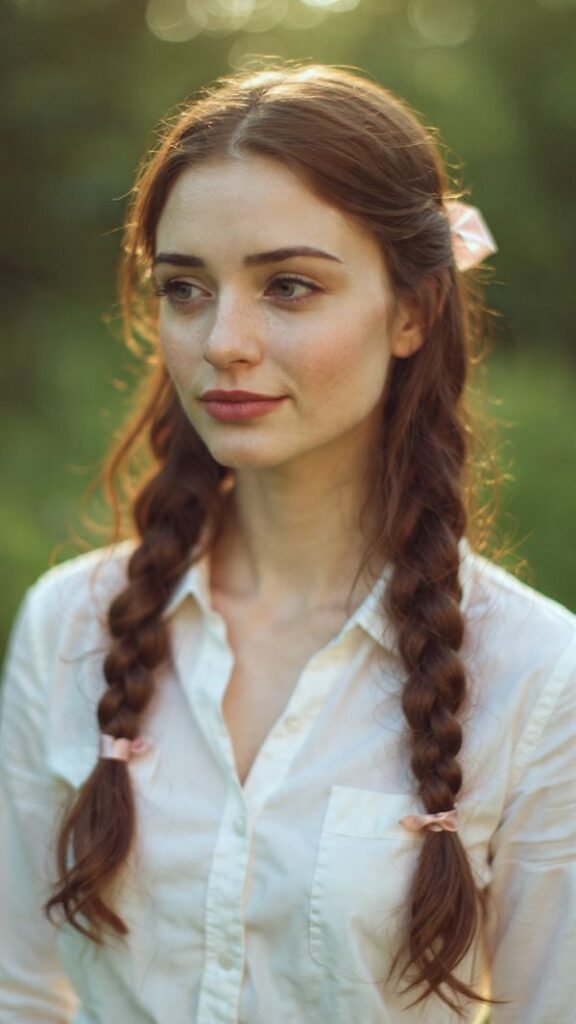 Ribbon-Tied Braids
