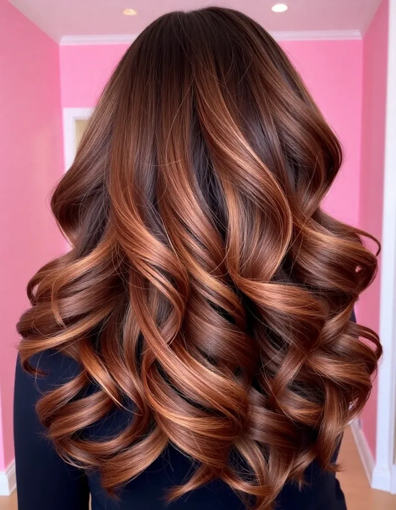 Rose Gold Highlights for a Trendy Look
