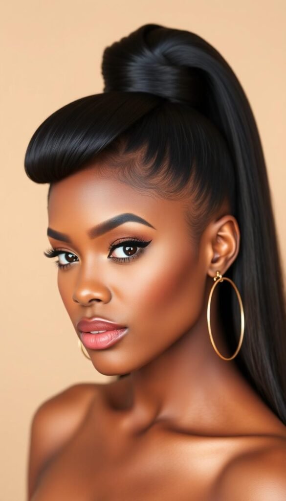 Sleek High Ponytail