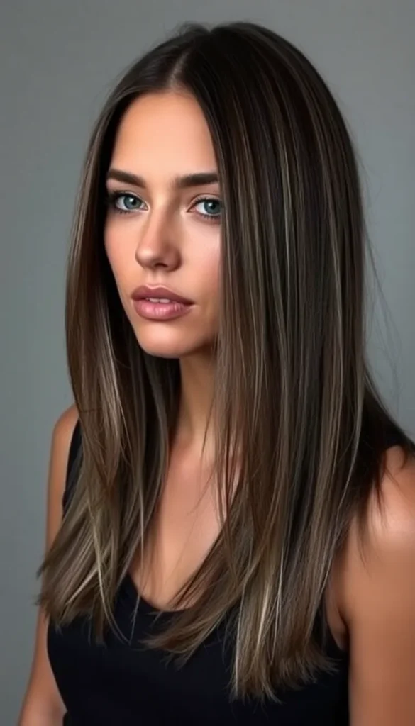 Smoky Gray-Brown Lowlights