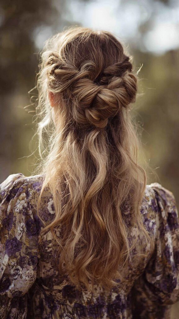 Twisted Half-Up Bun