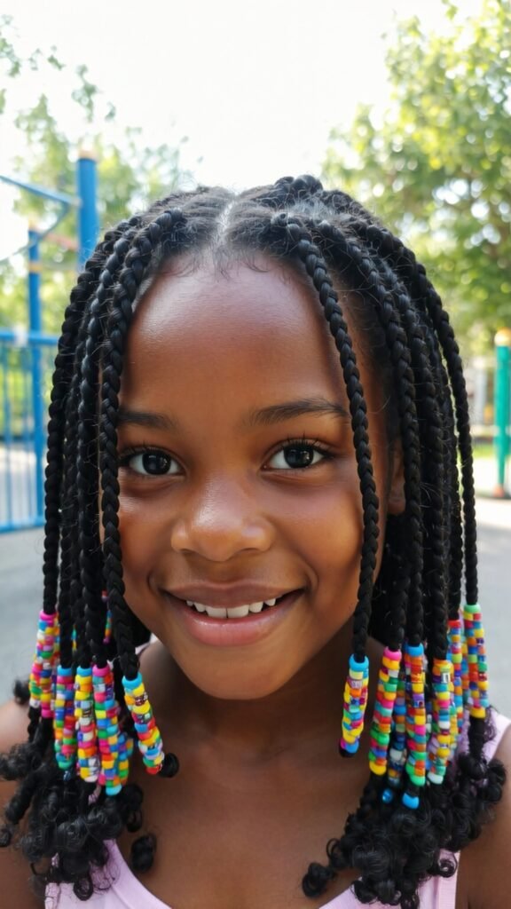 Beaded Braided Ponytail