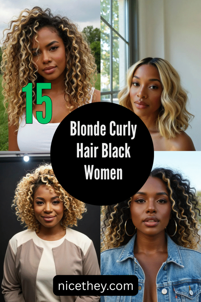 Blonde Curly Hair Black Women
