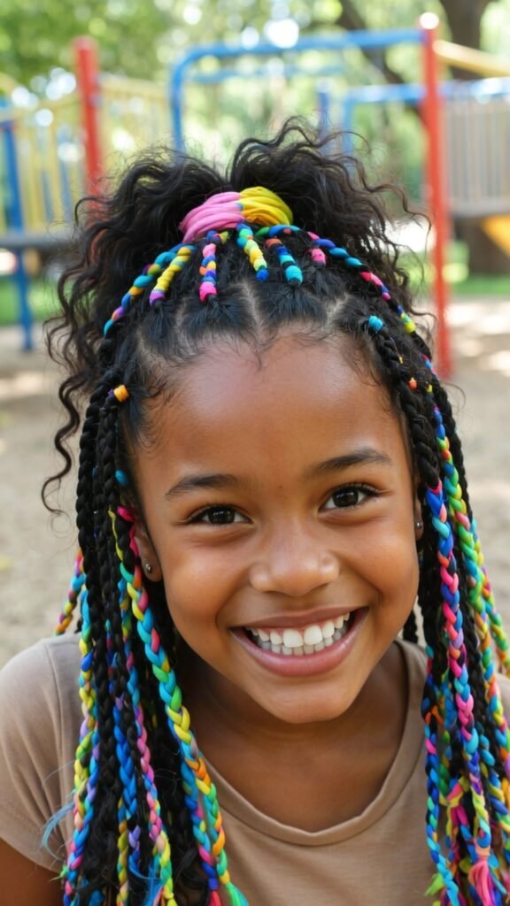 Bubble Braided Ponytail