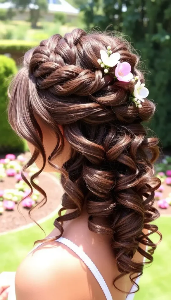 Curly Braided Crown