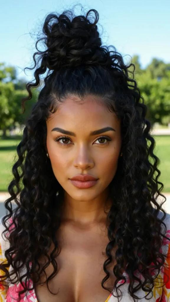 Half-Up, Half-Down Locs