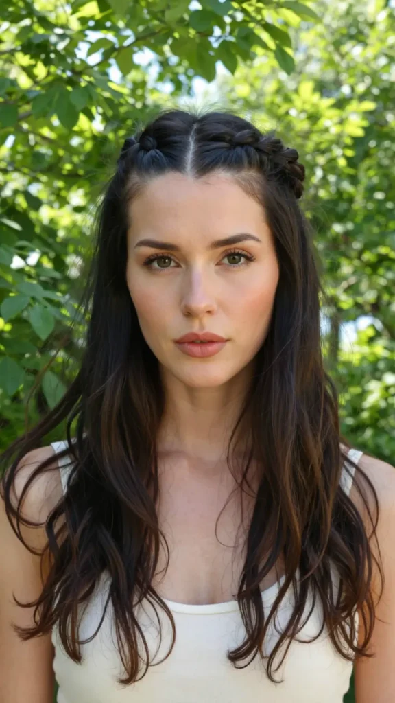 Half-Up Half-Down Thin Locs