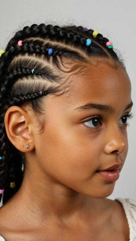 Heart-Design Braided Ponytail