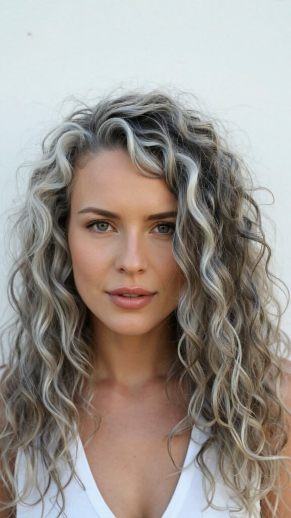 Natural Gray Curls