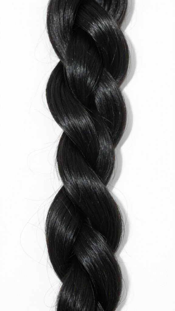 Rope Twisted Braided Ponytail