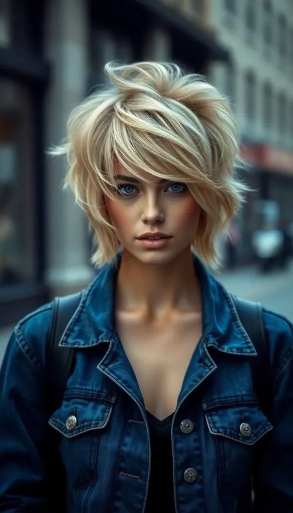 Shaggy Wolf Cut for Short Hair