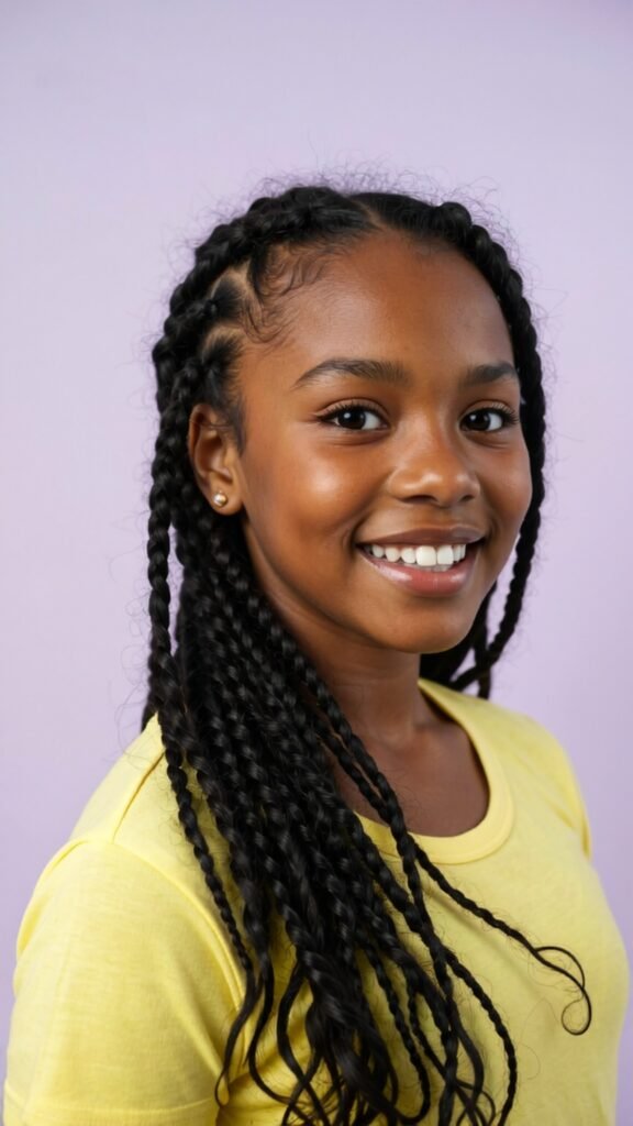 Side Cornrow Ponytail