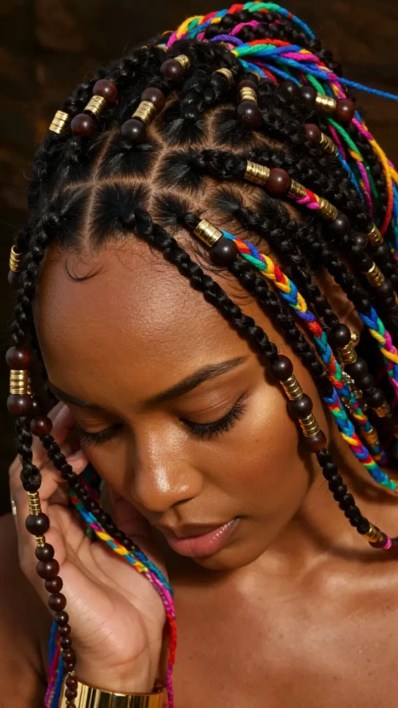 Thin Locs with Beads and Accessories