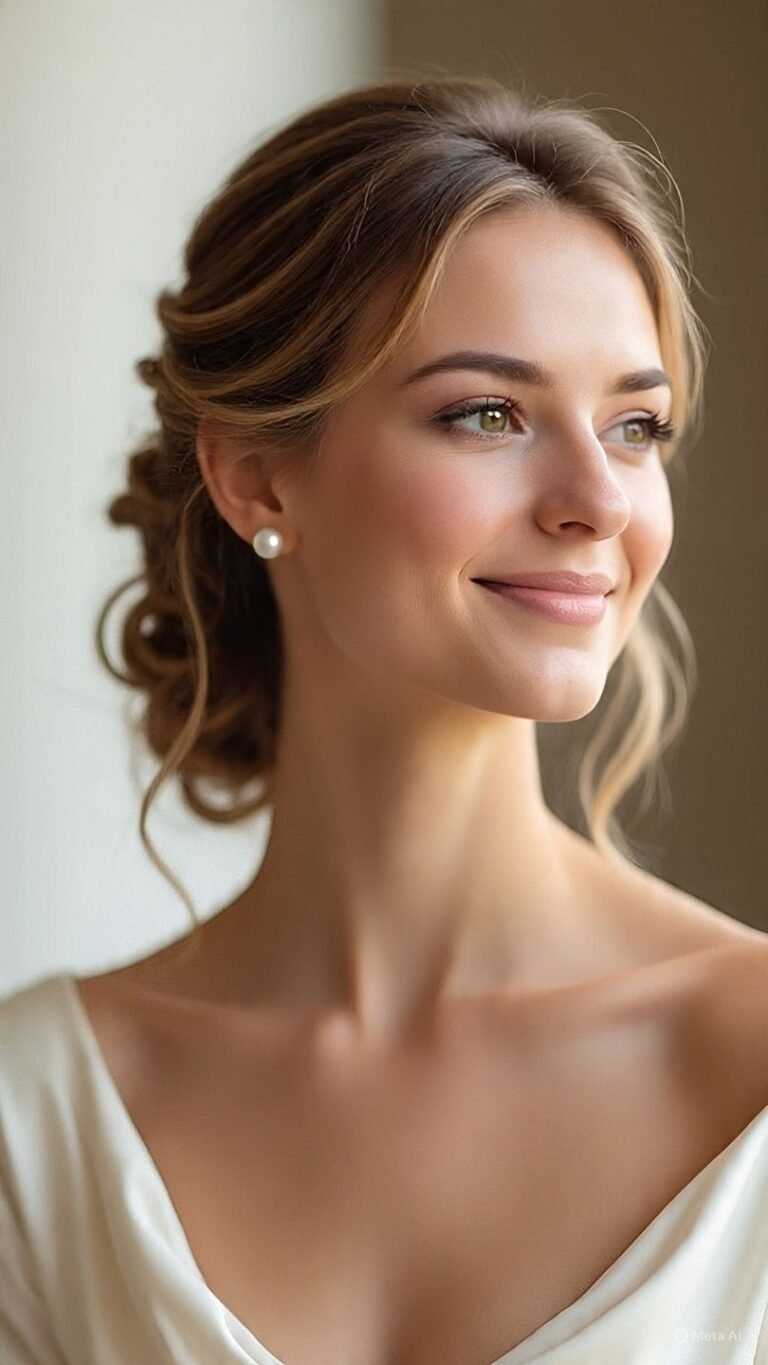Elegant Updo with Long Layers