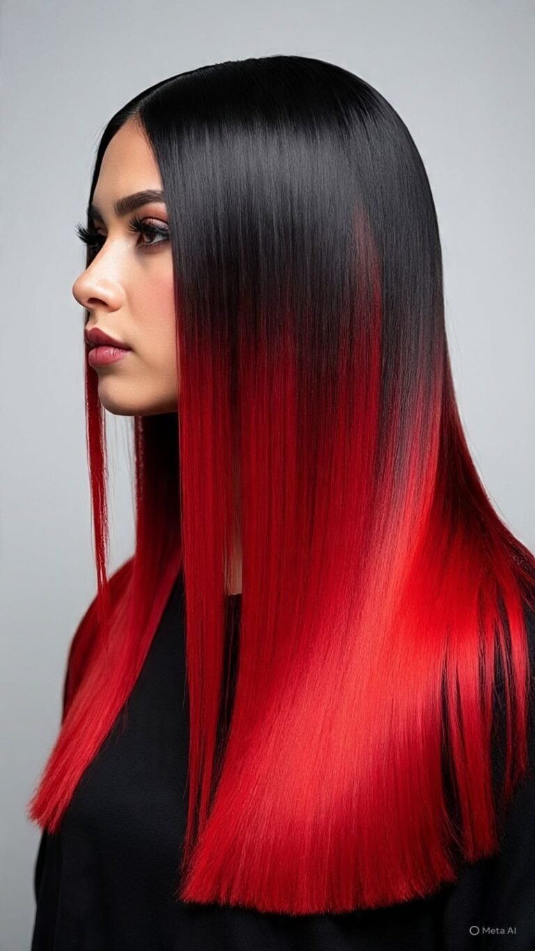 Fiery Red Ombre