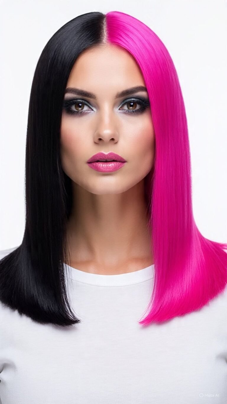 12 Black Hair With Pink Highlights That Are Bold And Beautiful Nice They 12-black-hair-with-pink-highlights-that-are-bold-and-beautiful-nice-they