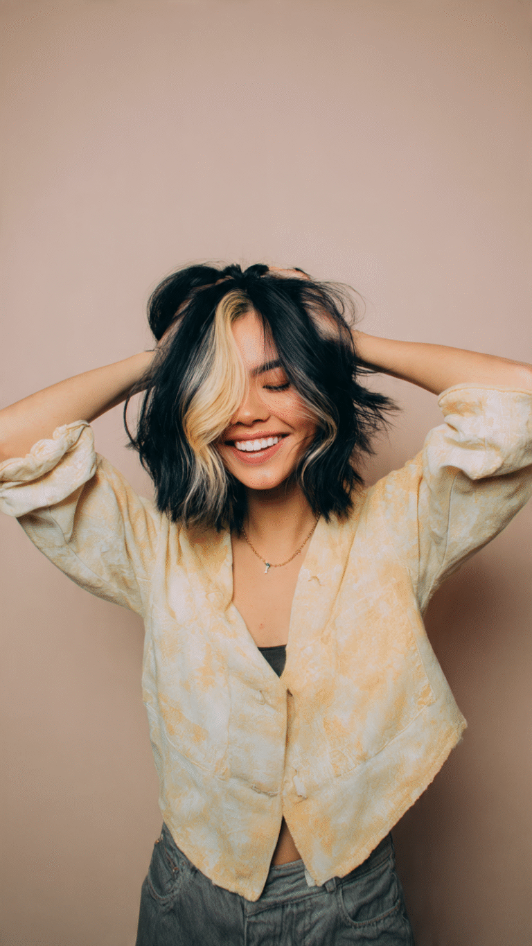 Peekaboo Blonde Highlights