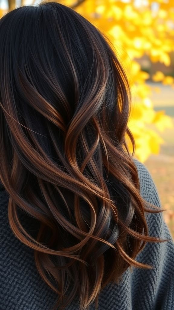 Warm Chestnut Highlights for a Cozy Look