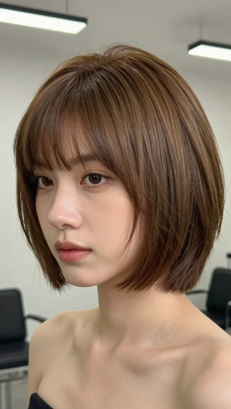 18 Short Hair with Bangs for Round Faces