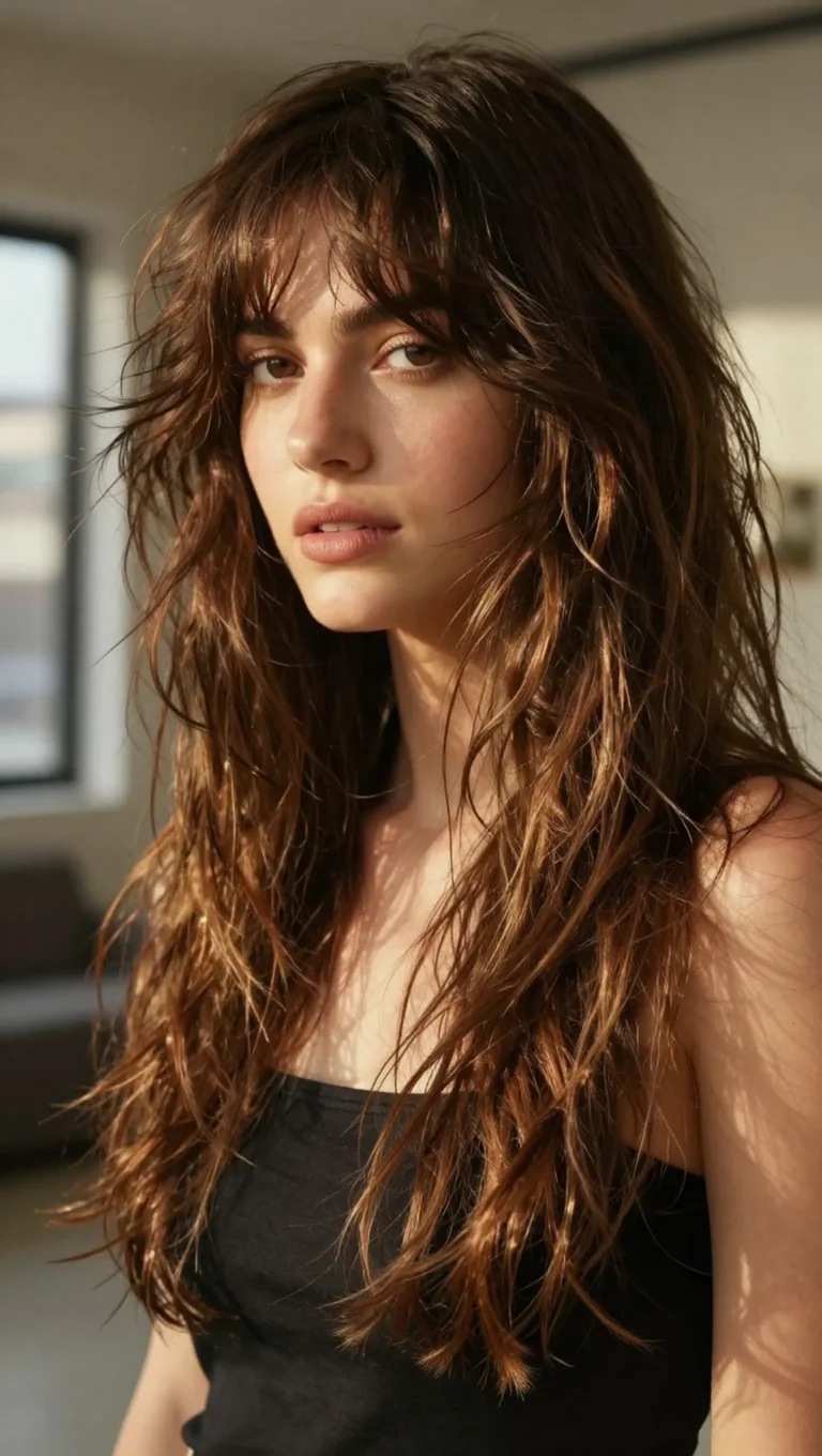 17 Long Shag Haircut With Bangs That Are Trending in 2026
